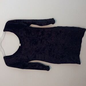 Black Velvet Women's Bodycon Dress